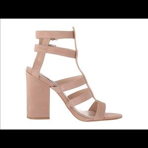 Steve Madden Francine Blush Nubuck  8 1/2 NEW